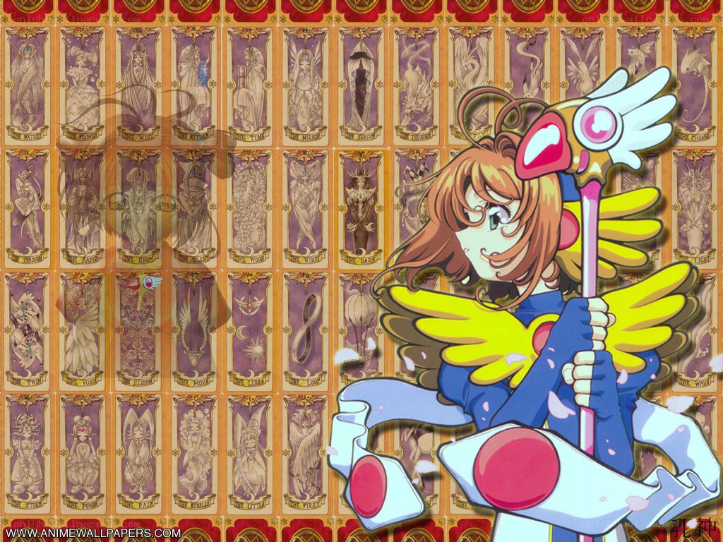 Cardcaptor Sakura with magical cards