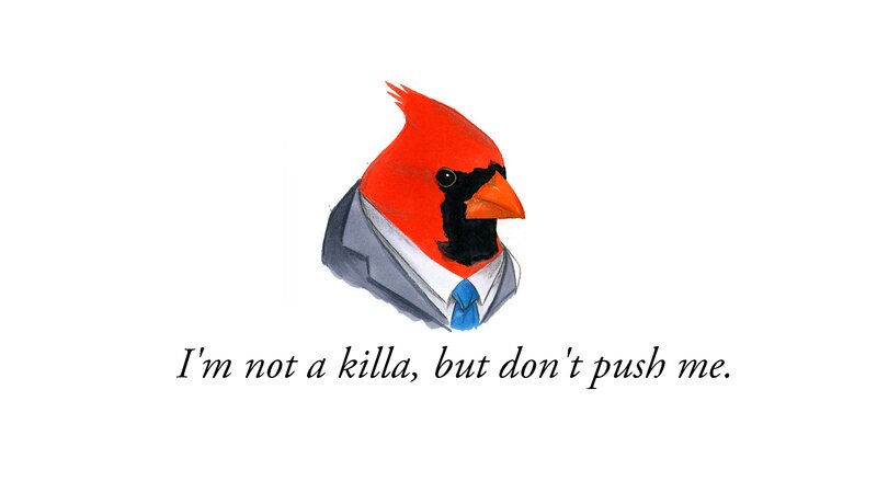 Cardinal in Suit