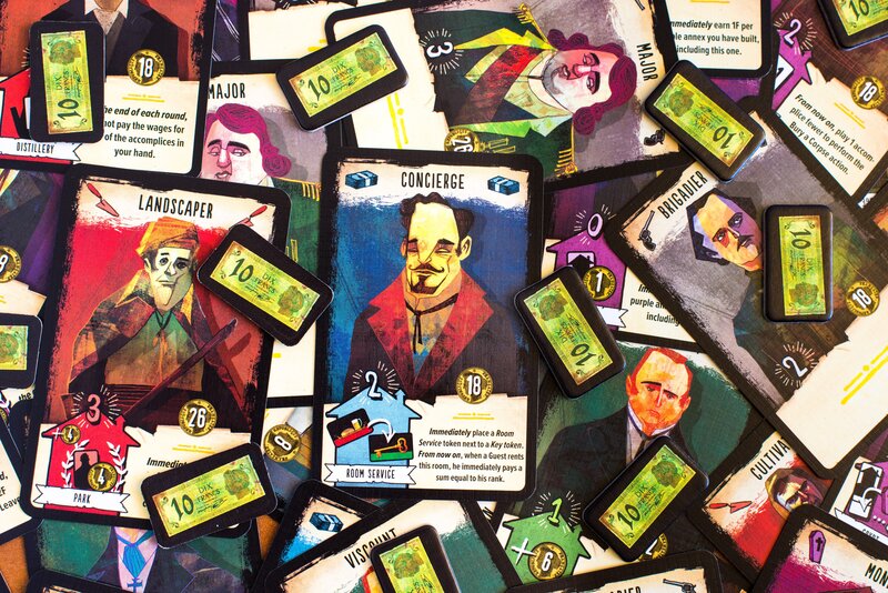 Cards and Tokens from a Game