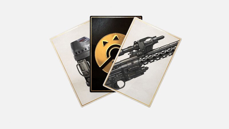 Cards with Weapons and Logo