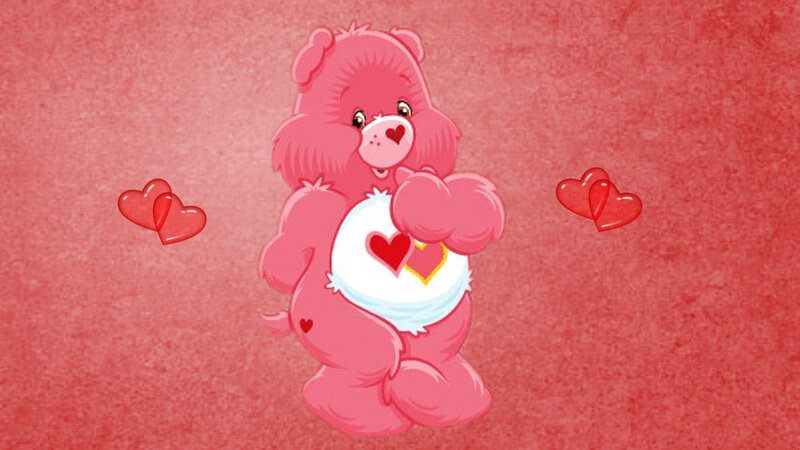 Care Bear with hearts