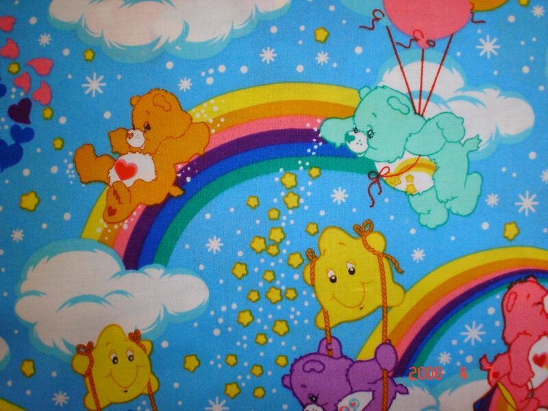 Care Bears fabric pattern
