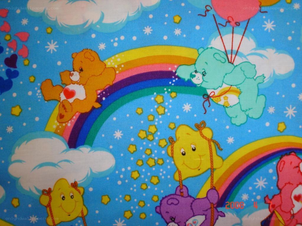 Care Bears fabric pattern