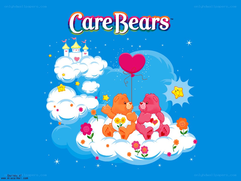 Care Bears on a cloud