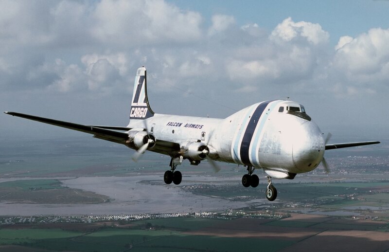 Cargo Airplane in Flight