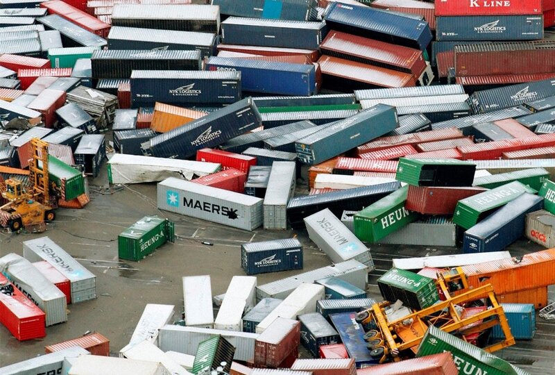 Cargo Containers Pile-up