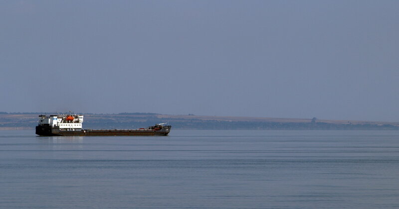 Cargo Ship on Water