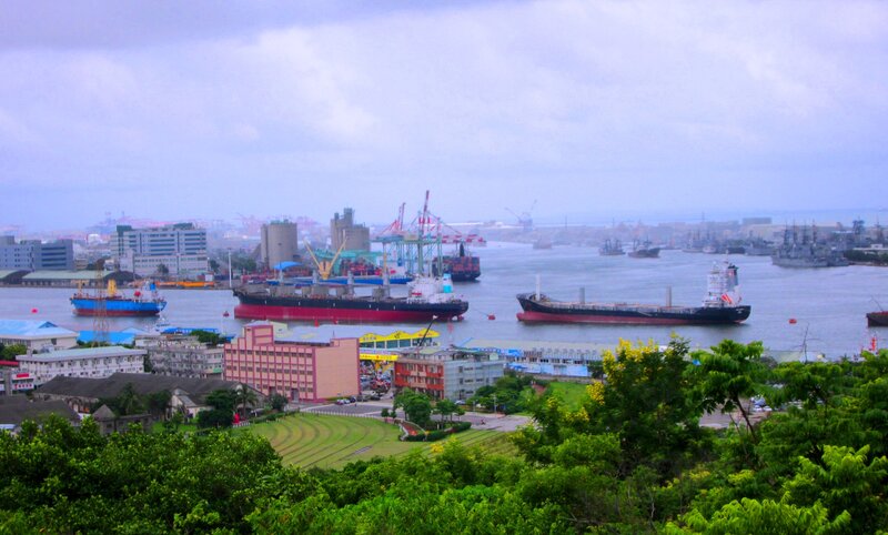 Cargo Ships in Harbor