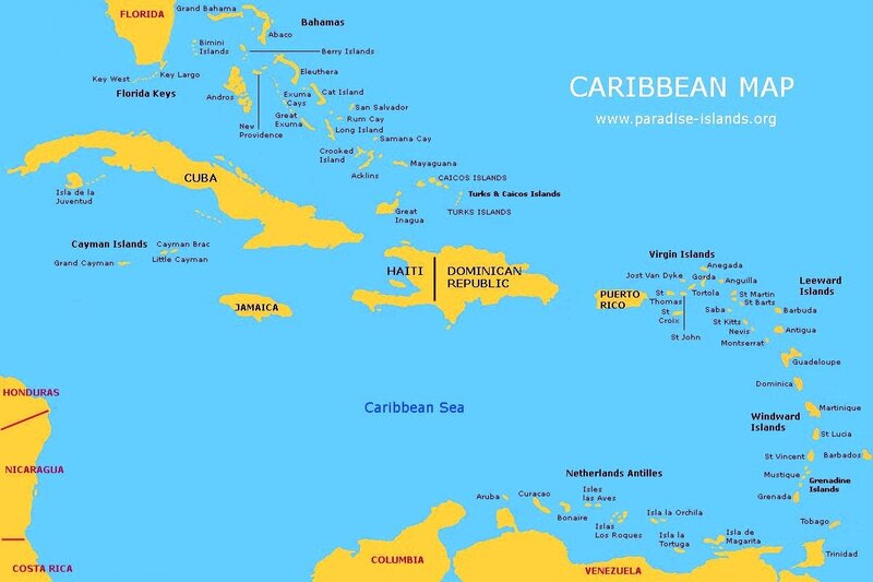 Caribbean Map