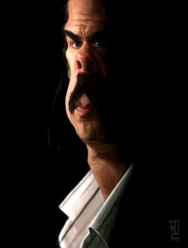 caricature of a man