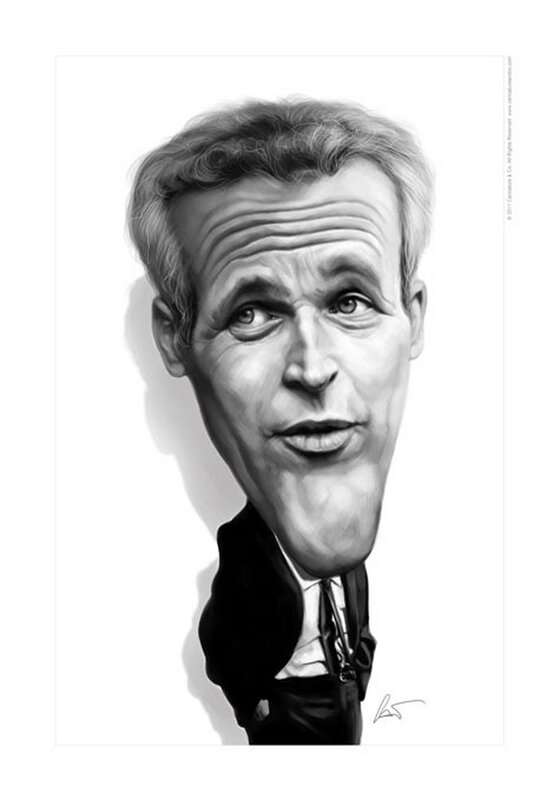 caricature of a man