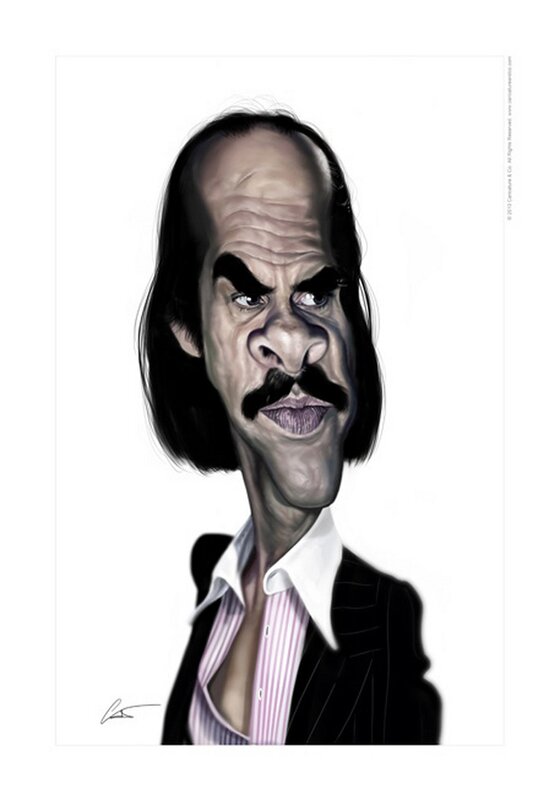 caricature of a man