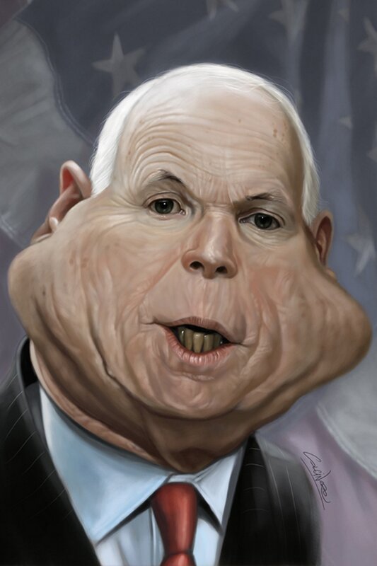 caricature of a man