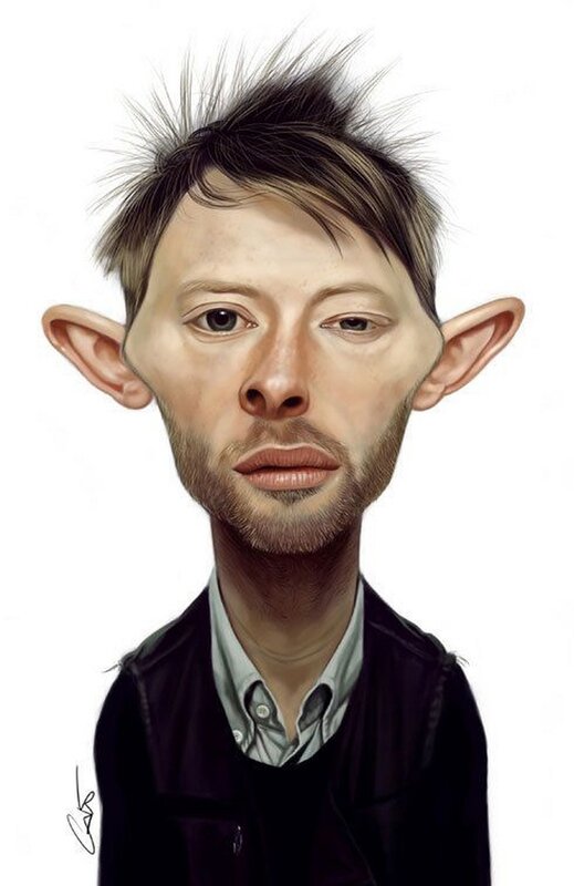 caricature of a man