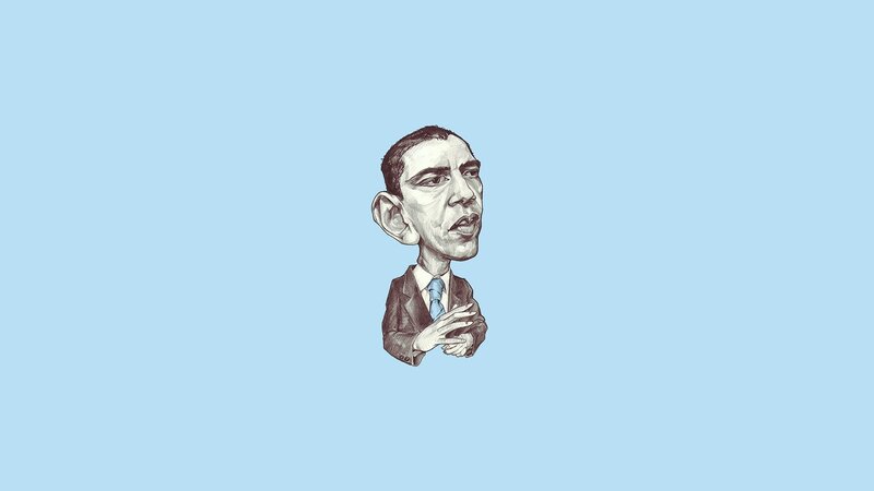 caricature of a man