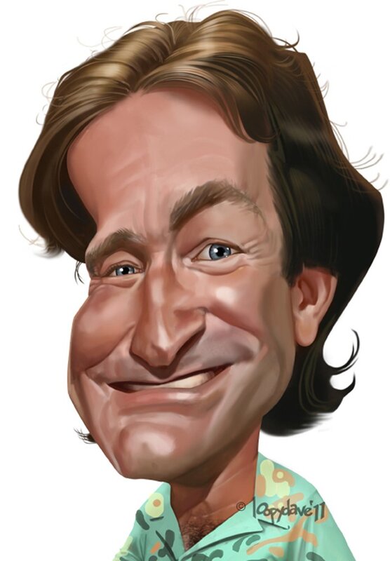 caricature of a man