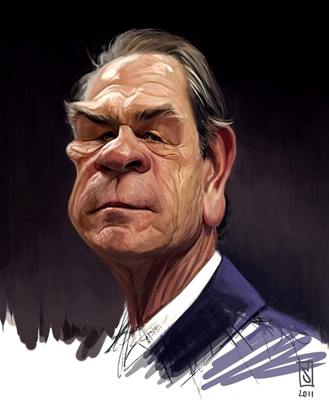 caricature of a man
