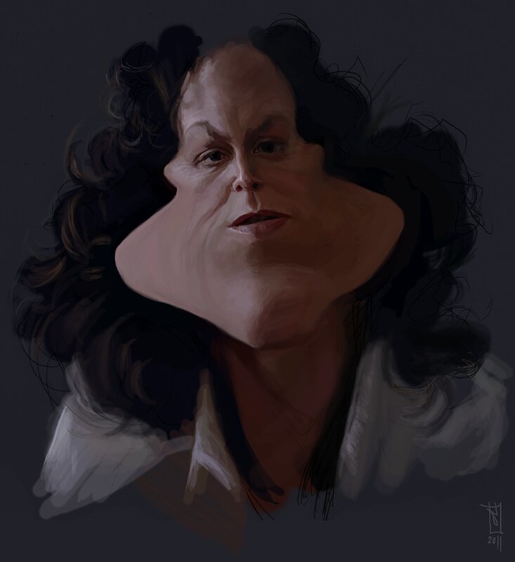 caricature of a man