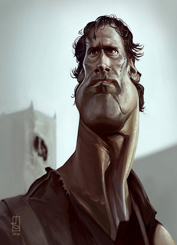 caricature of a man
