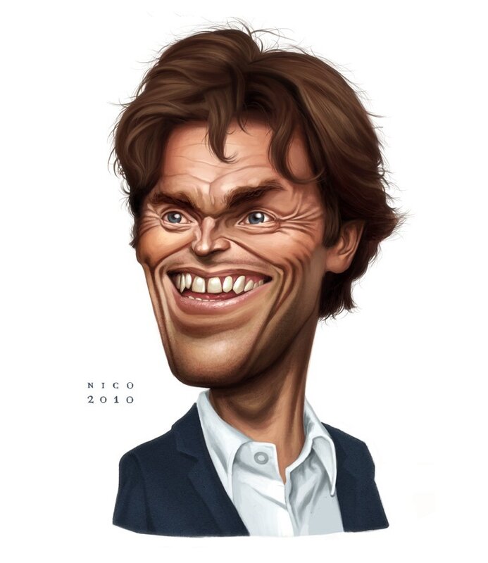 Caricature of a man