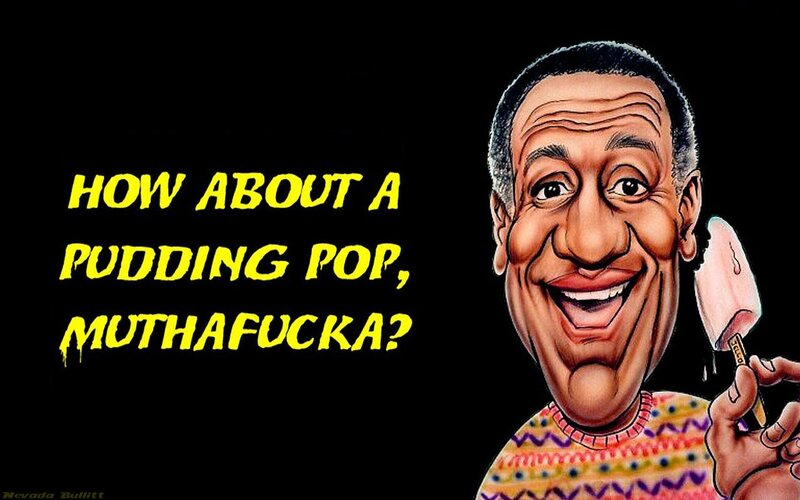 Caricature of a man with a pudding pop