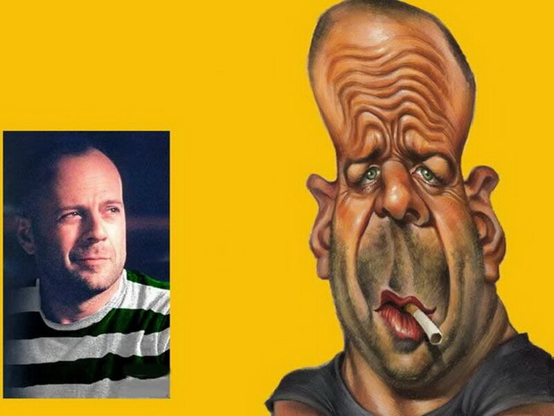 Caricature of a Man — Yellow