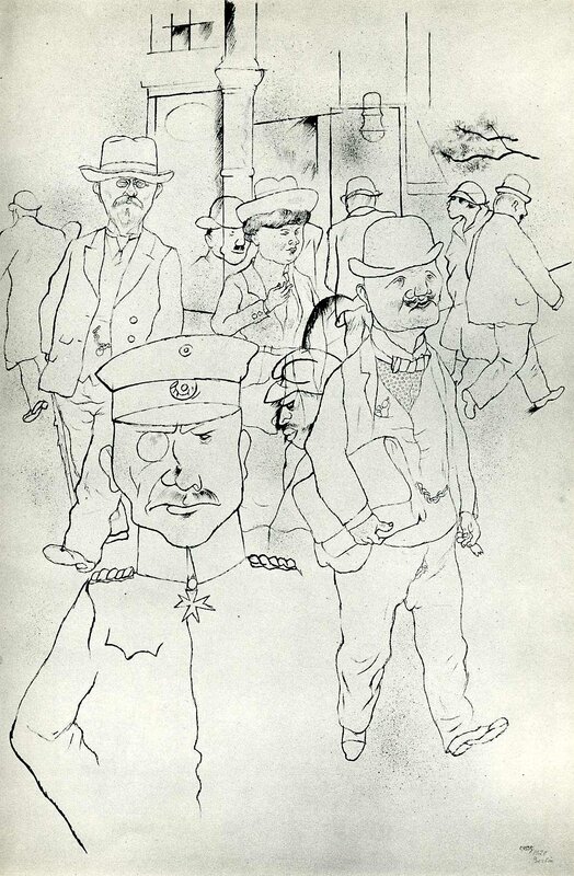 Caricature of a military officer
