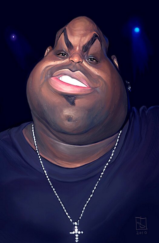caricature of a rapper