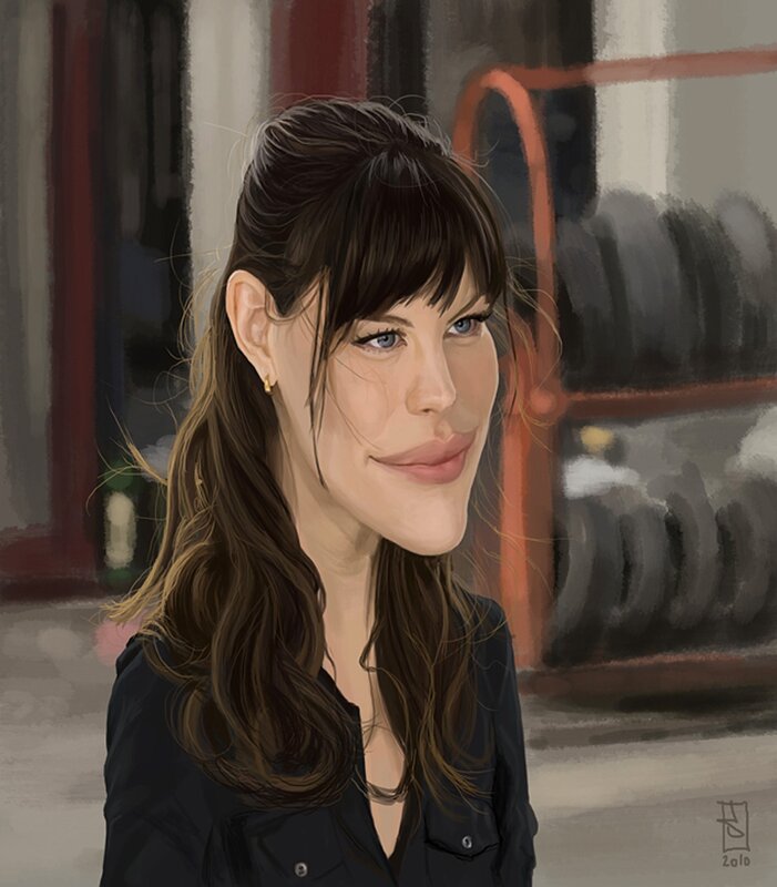 caricature of a woman