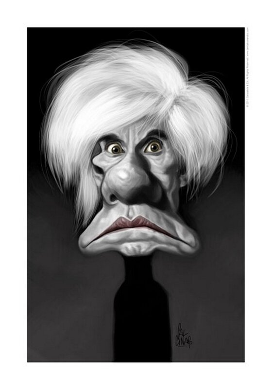 caricature of albert einstein