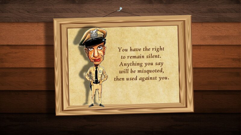 Caricature of Police Officer