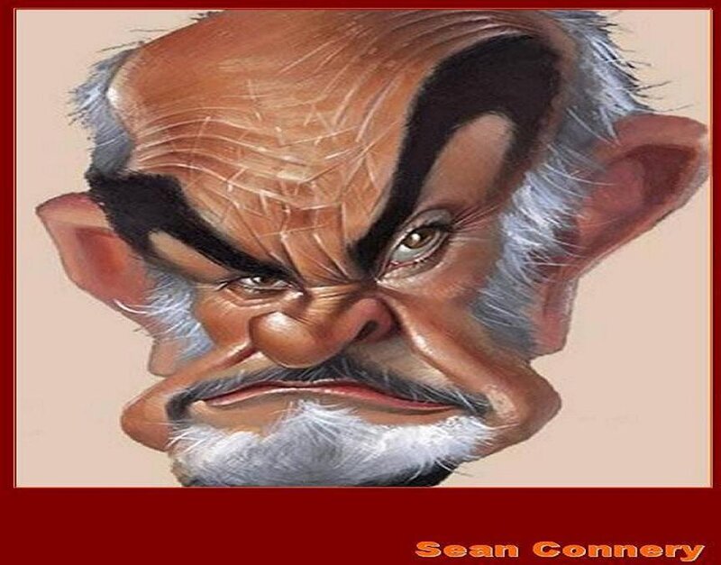Caricature of Sean Connery