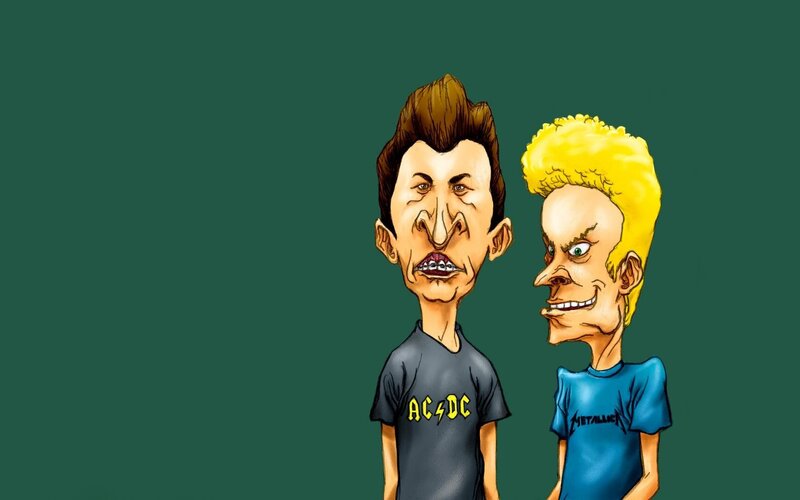 caricature of two musicians