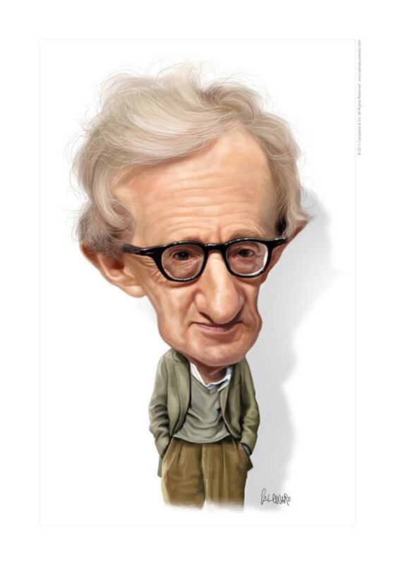 Caricature of Woody Allen