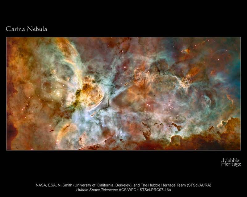 Carina Nebula in space