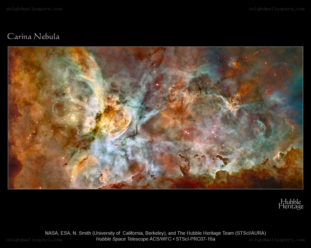 Carina Nebula in space