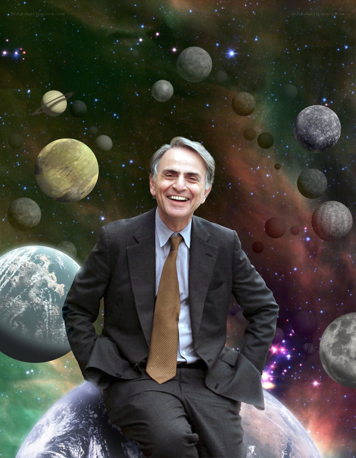 Carl Sagan in space