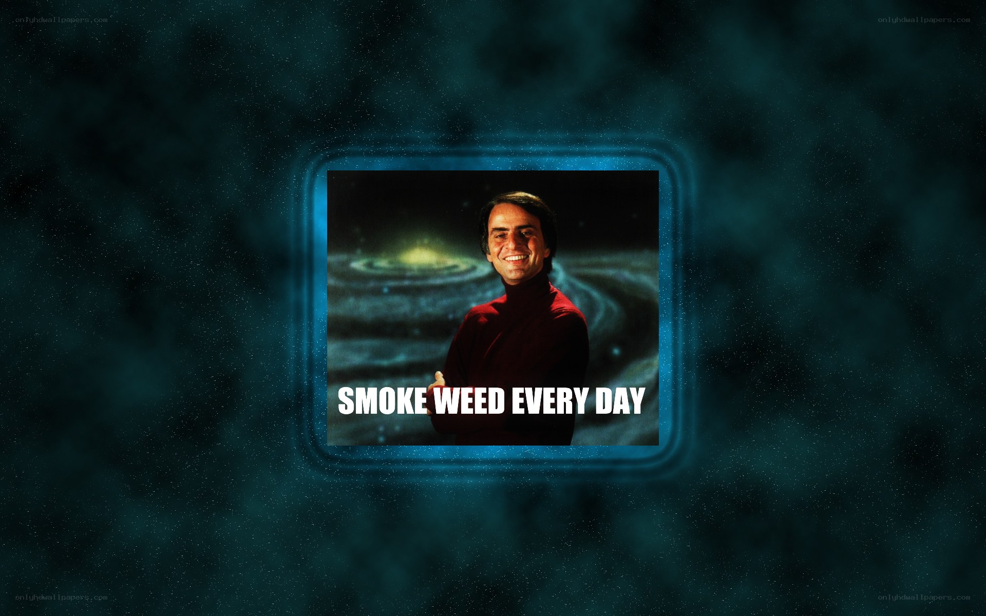 Carl Sagan meme with text