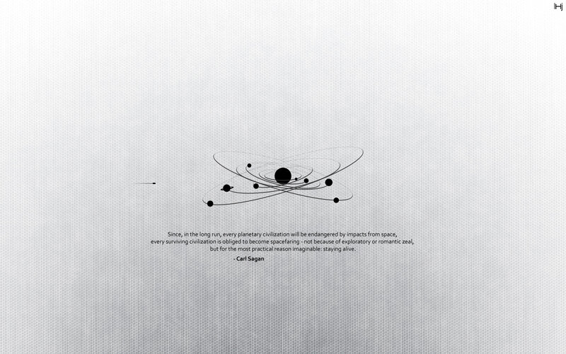 Carl Sagan quote on spacefaring