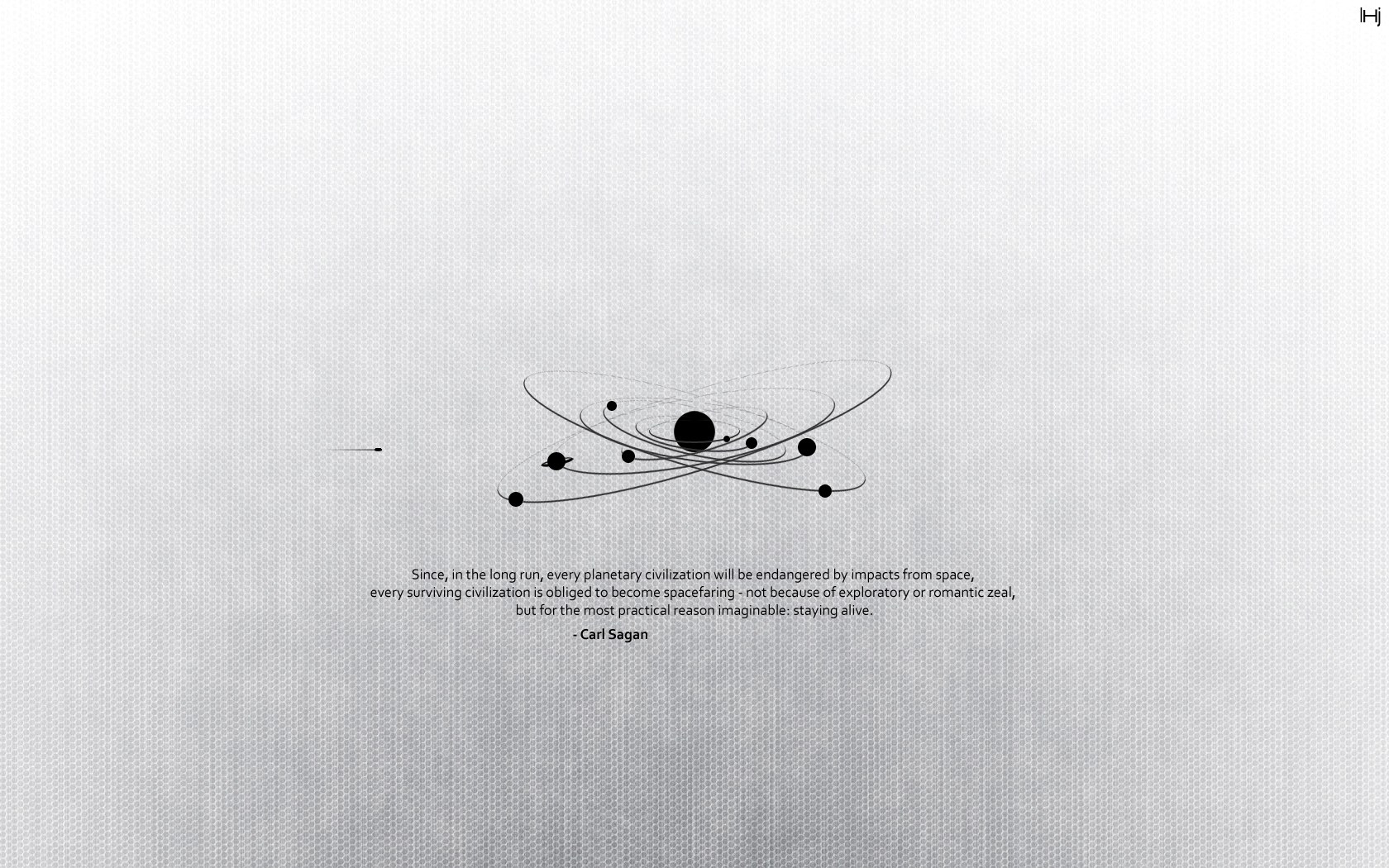 Carl Sagan quote on spacefaring