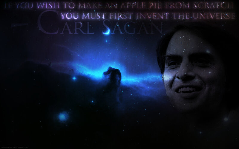 Carl Sagan quote wallpaper