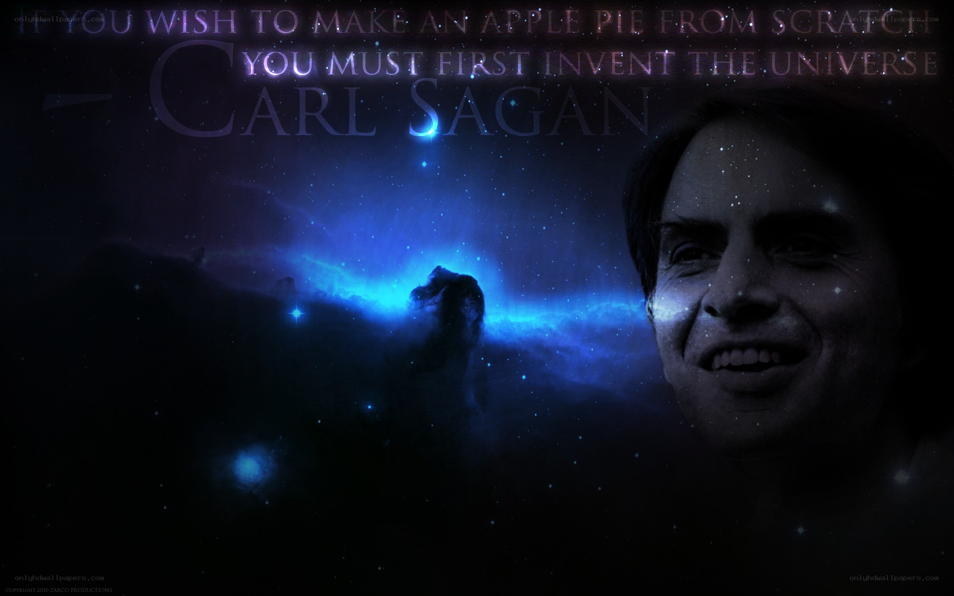 Carl Sagan quote wallpaper