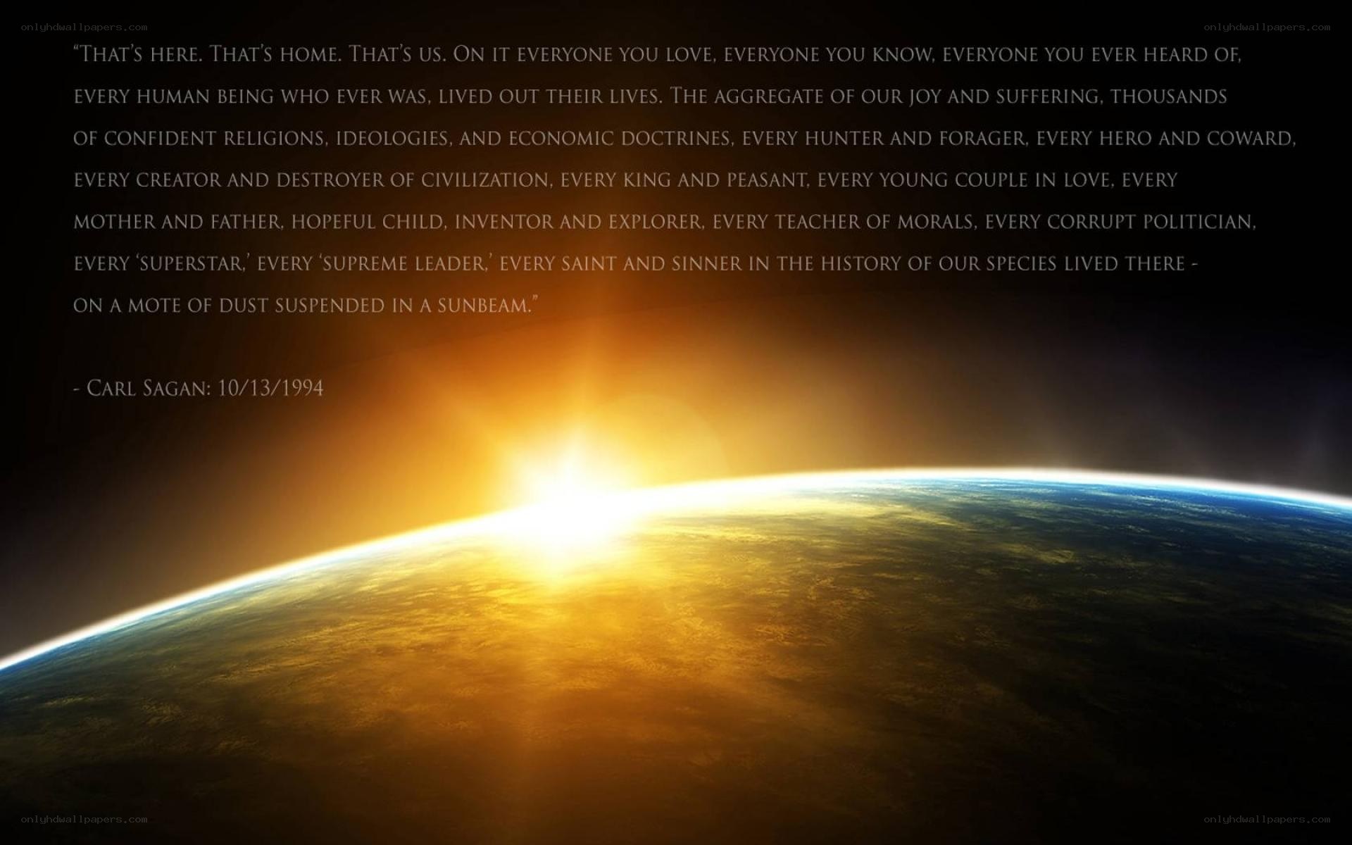 Carl Sagan's Pale Blue Dot