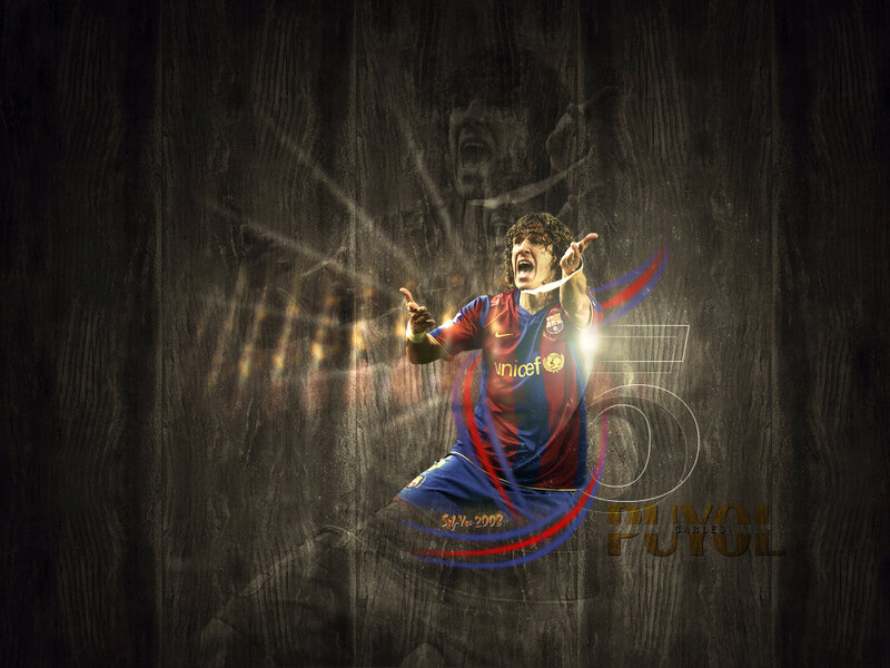 Carles Puyol celebrating