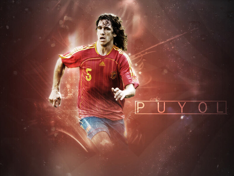 Carles Puyol in Spain jersey
