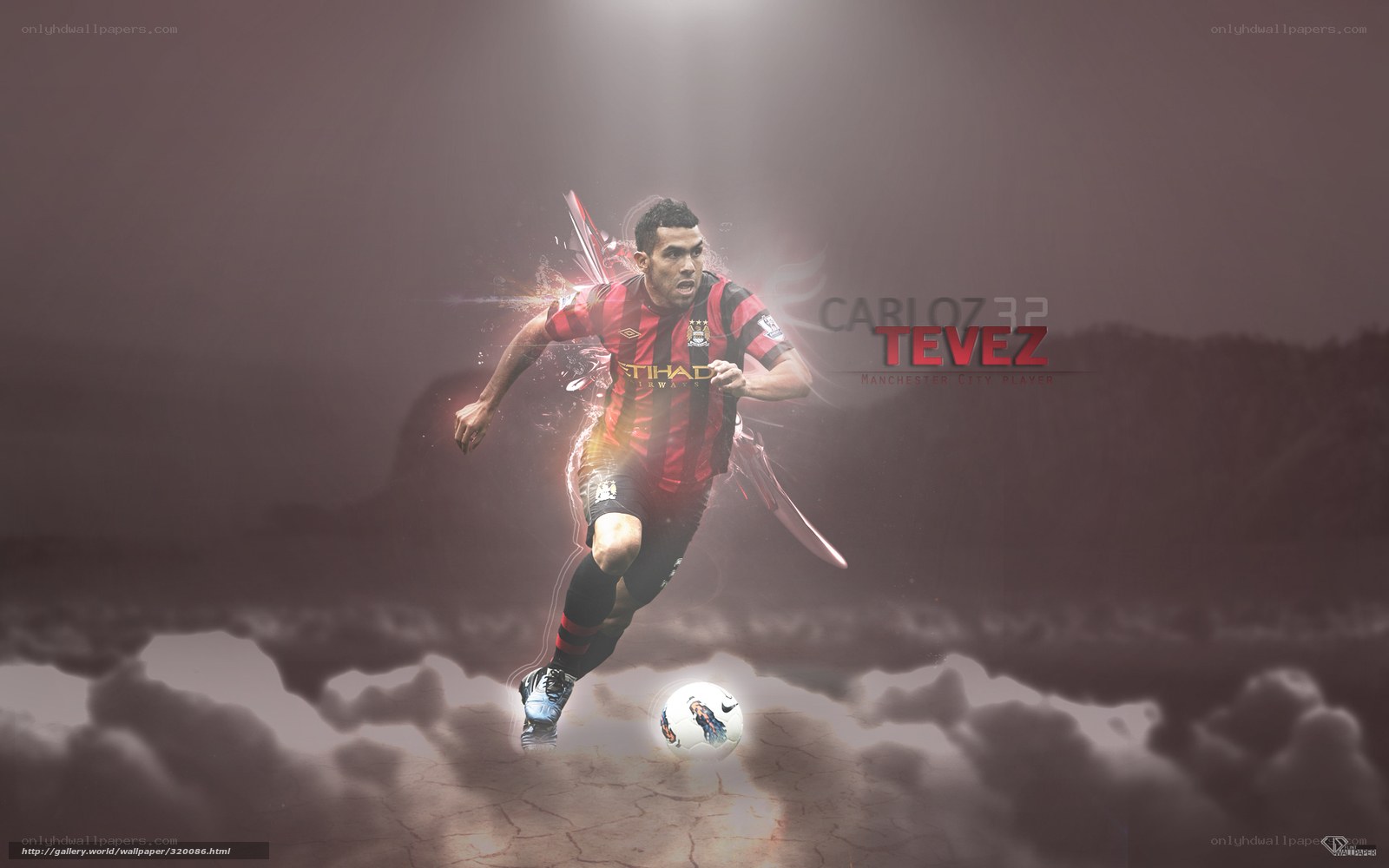 Carlo Tevez in action