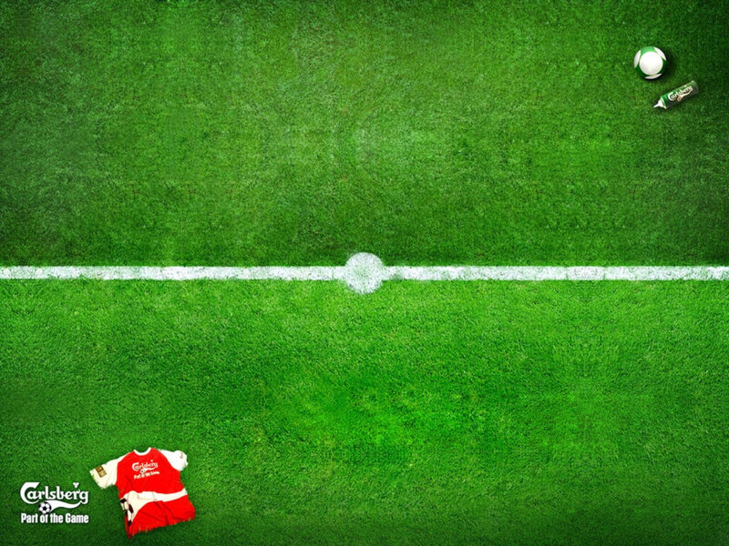 Carlsberg football field ad