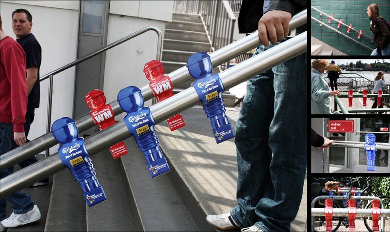 Carlsberg promotional foosball figures