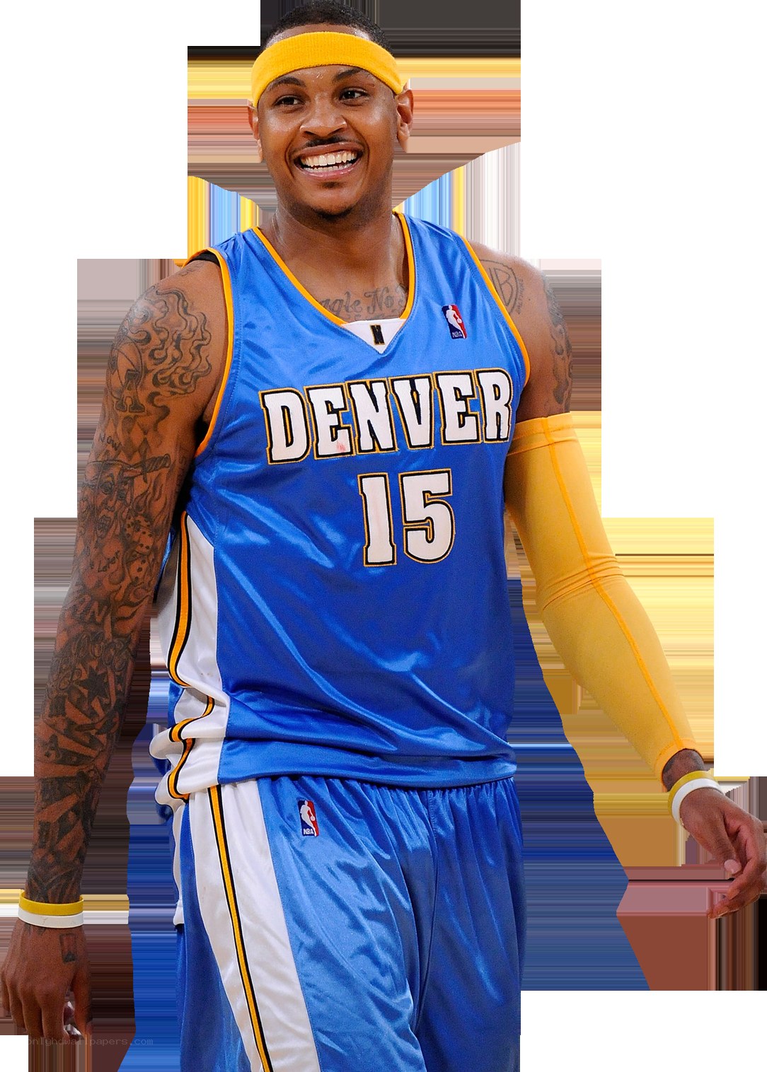Carmelo Anthony in Denver Nuggets uniform