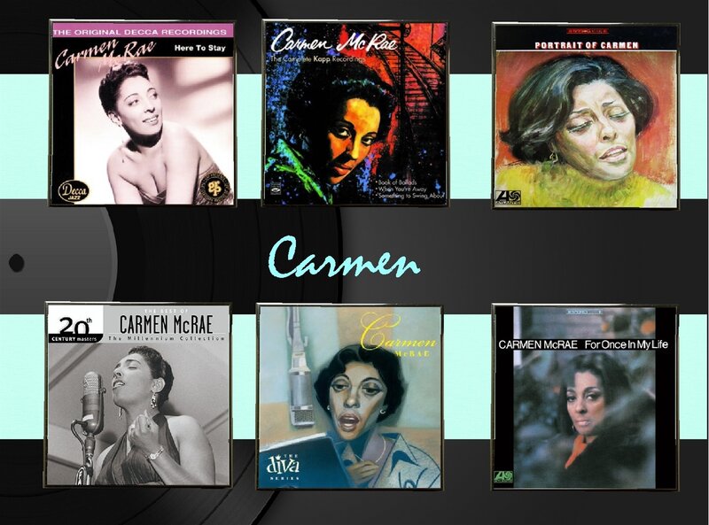 Carmen McRae on Album Covers